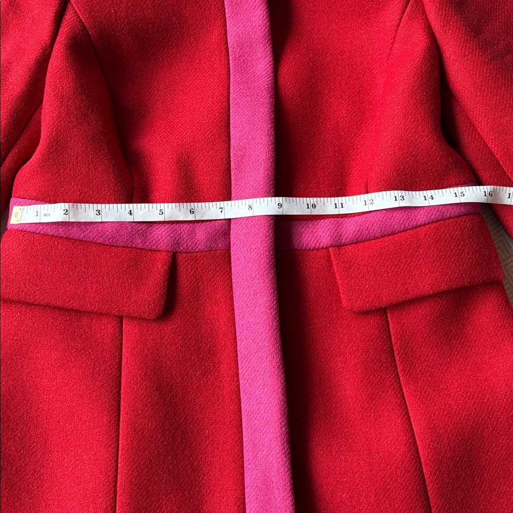 Boden Mitford Holiday Red Wool Coat - Picture 8 of 12